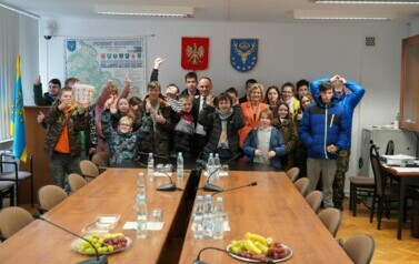 UCZNIOWIE SOSW W KOZIENICACH  Z WIZYTĄ W STAROSTWIE POWIATOWYM 8