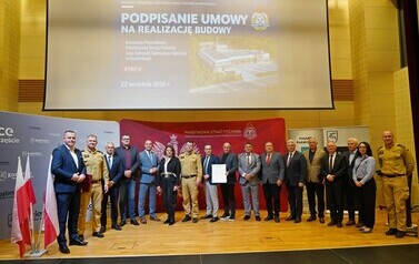 PODPISANO UMOWĘ NA II ETAP BUDOWY NOWEJ SIEDZIBY KOMENDY POWIATOWEJ PSP W KOZIENICACH 3