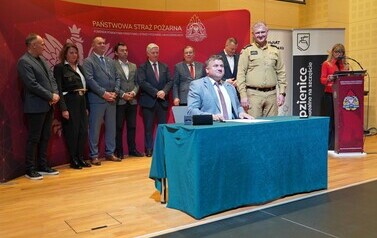 PODPISANO UMOWĘ NA II ETAP BUDOWY NOWEJ SIEDZIBY KOMENDY POWIATOWEJ PSP W KOZIENICACH 12