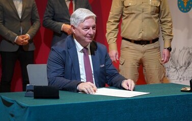 PODPISANO UMOWĘ NA II ETAP BUDOWY NOWEJ SIEDZIBY KOMENDY POWIATOWEJ PSP W KOZIENICACH 14