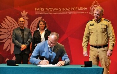 PODPISANO UMOWĘ NA II ETAP BUDOWY NOWEJ SIEDZIBY KOMENDY POWIATOWEJ PSP W KOZIENICACH 17