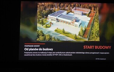 PODPISANO UMOWĘ NA II ETAP BUDOWY NOWEJ SIEDZIBY KOMENDY POWIATOWEJ PSP W KOZIENICACH 29