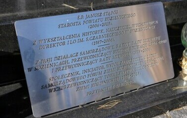 9. ROCZNICA ŚMIERCI JANUSZA STĄP&Oacute;RA, BYŁEGO STAROSTY KOZIENICKIEGO 2