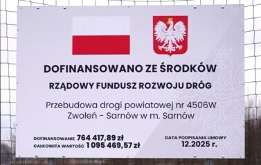 2026.02.16 - PRZEBUDOWA  INFRASTRUKTURY DROGOWEJ W POWIECIE KOZIENICKIM W RAMACH RZĄDOWEGO FUNDUSZU ROZWOJU DR&Oacute;G 13