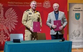 PODPISANO UMOWĘ NA II ETAP BUDOWY NOWEJ SIEDZIBY KOMENDY POWIATOWEJ PSP W KOZIENICACH 24
