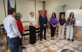 15.04.2026 - UCZNIOWIE Z WŁOCH Z WIZYTĄ W POWIECIE KOZIENICKIM 15
