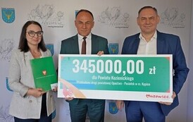 345 TYS. ZŁ WSPARCIA Z BUDŻETU WOJEW&Oacute;DZTWA MAZOWIECKIEGO NA PRZEBUDOWĘ DROGI POWIATOWEJ W GMINIE SIECIECH&Oacute;W 1