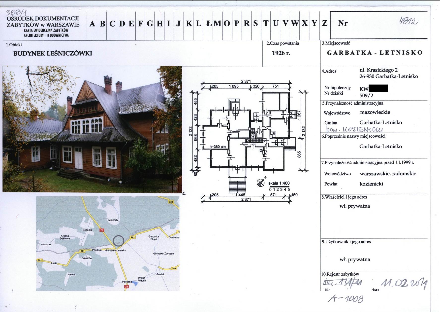Budynek Dawnej Leśnicz&oacute;wki