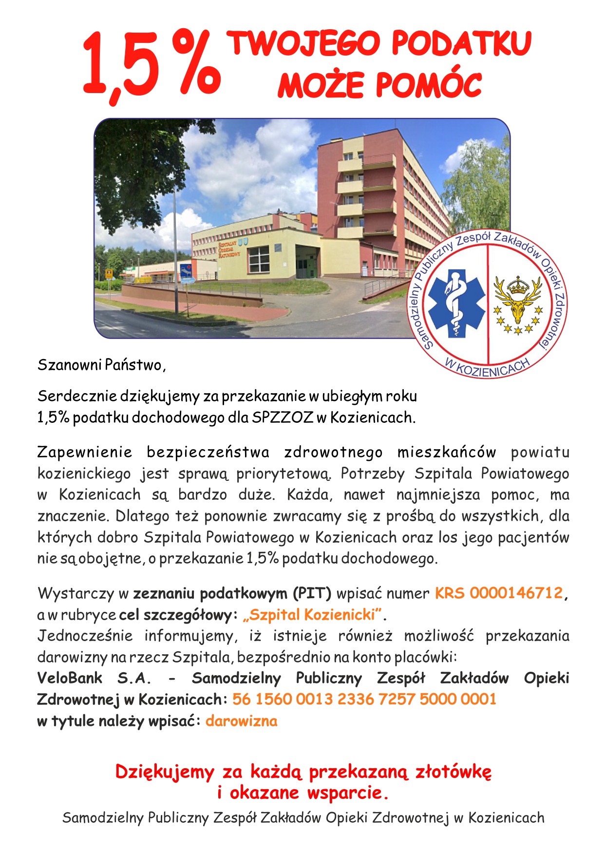 Ulotka 1,5% szpital