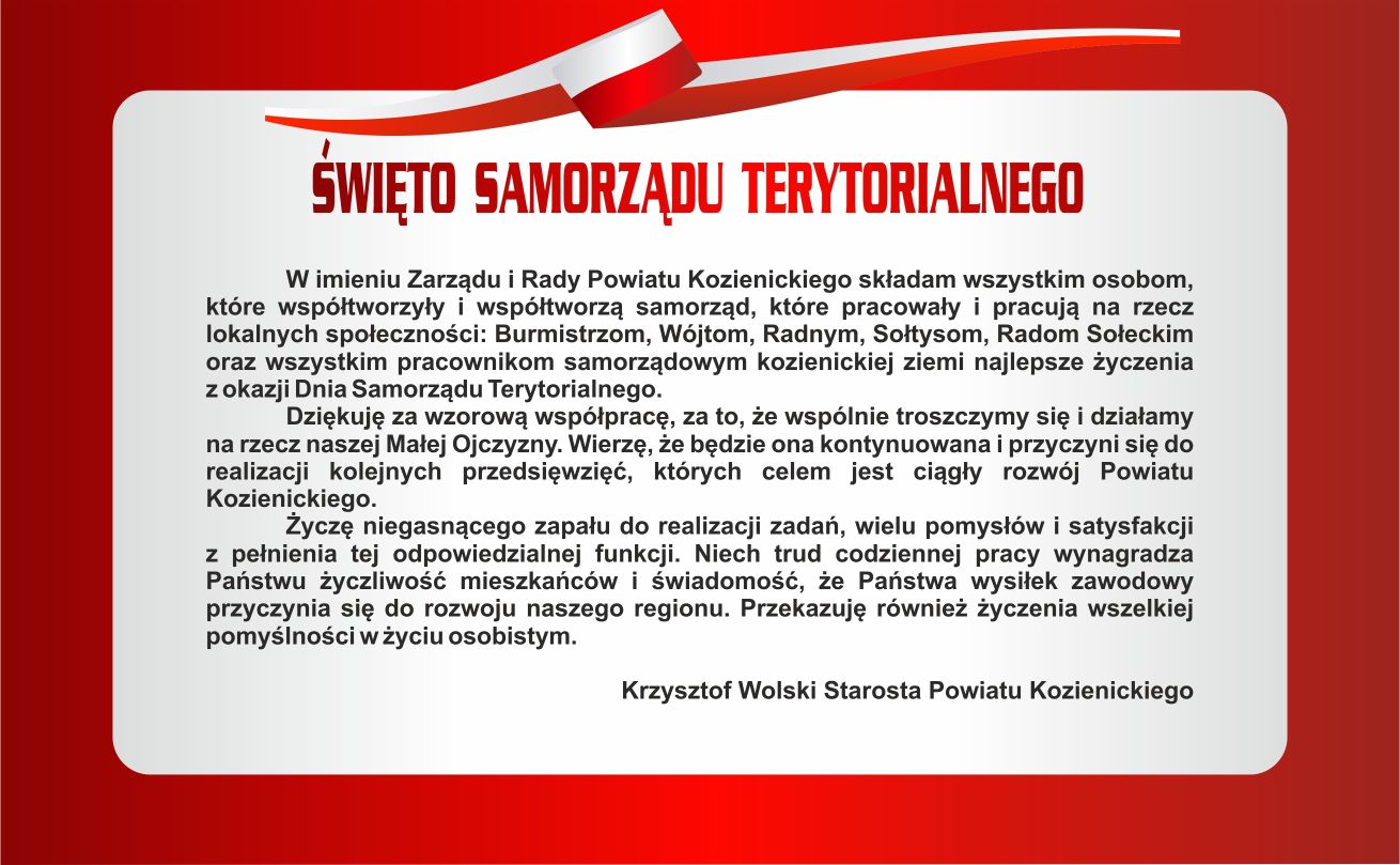 Życzenia dla samorządu