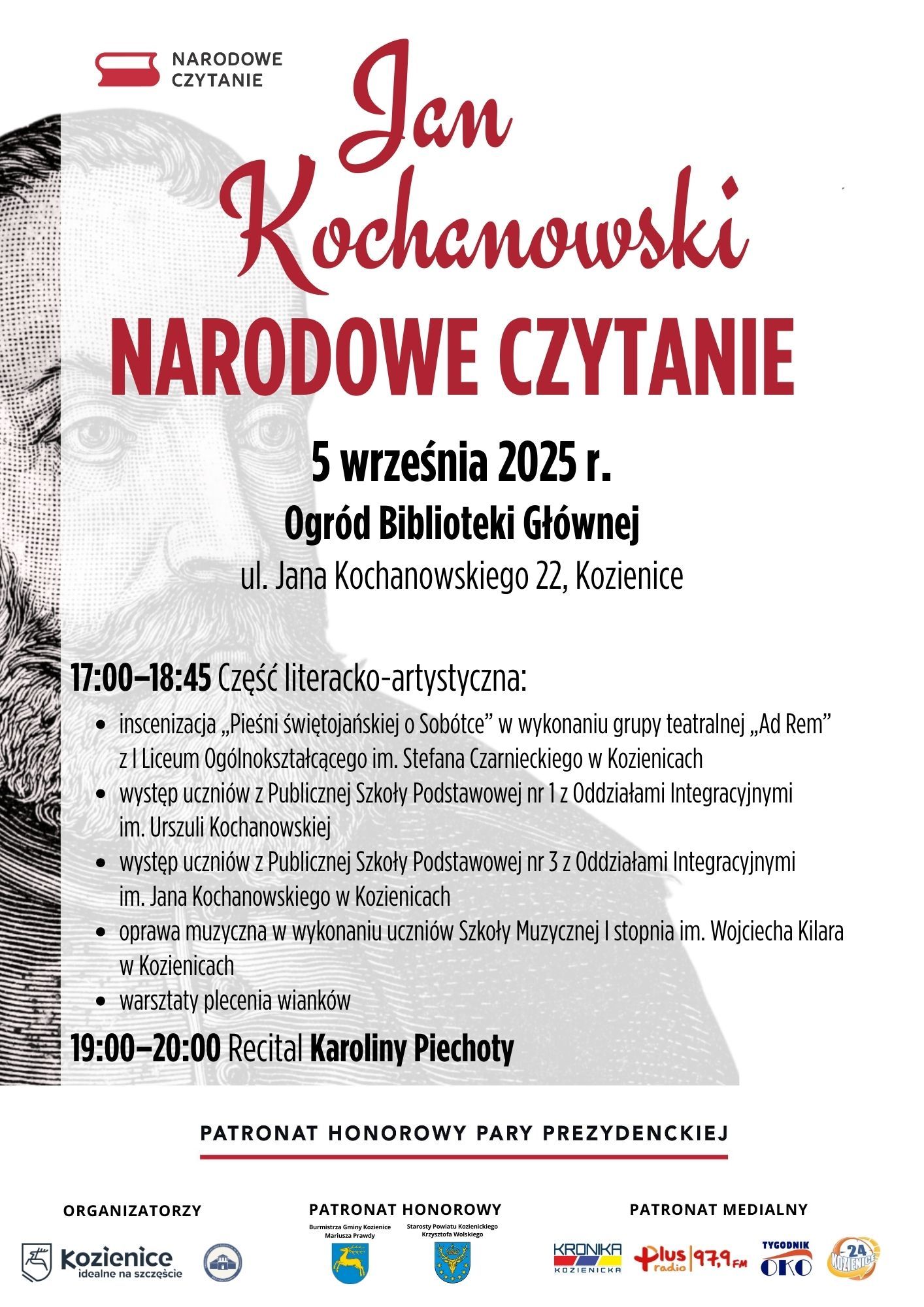 NARAODOWE CZYTANIE - ZAPROSZENIE