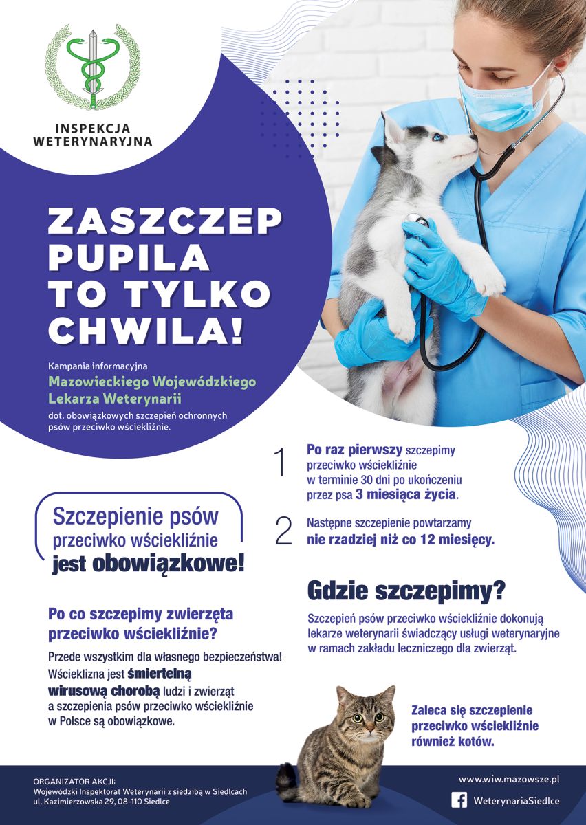 Zaszczep swojego pupila plakat