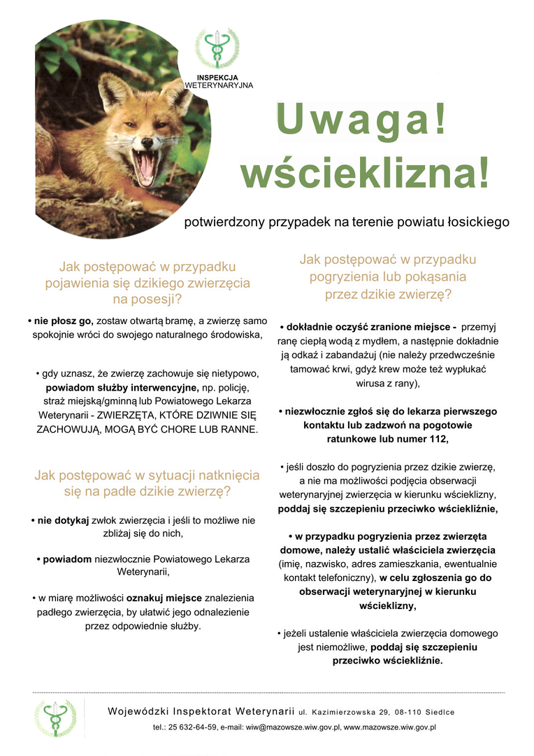 Plakat o&nbsp;wściekliźnie