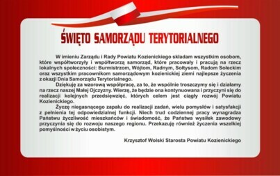 Zdjęcie do DZIEŃ SAMORZĄDU TERYTORIALNEGO
