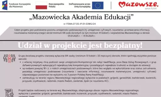 Zdjęcie do MAZOWIECKA AKADEMIA EDUKACJI