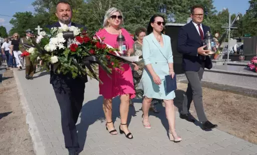 Wicestarosta Joanna Czechyra, Członek Zarządu Powiatu Mieczysław Szewczyk, Radni Rady Powiatu Monika Krawczyk i Cezary Bogacki