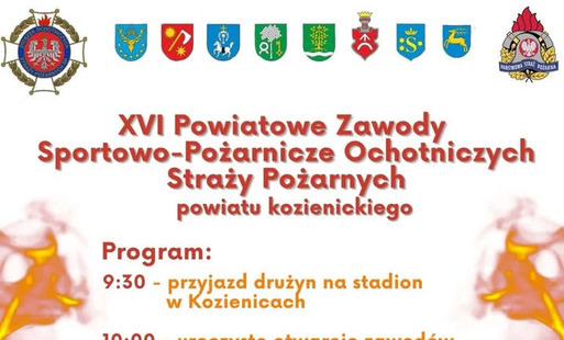 ZAWODY OCHOTNICZYCH STRAŻY POŻARNYCH plakat